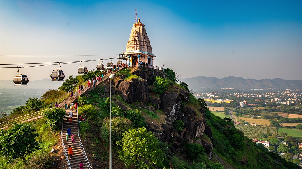 Jivdani Temple atop a hill in Virar
